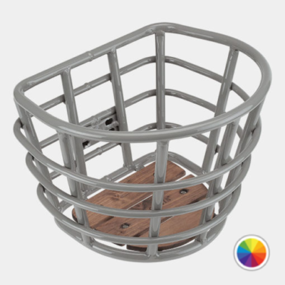 Bicycle basket D-shaped small, Special color